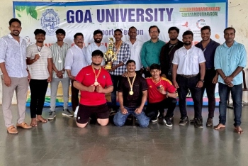 Damodar College wins inter-collegiate weightlifting title
