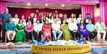 Aldona HSS hosts state-level news presentation contest