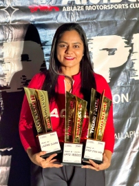 Ashrafi Gaikwad wins 3 podiums at AMSC Bangalore round