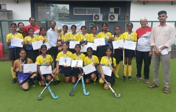 St Anthony HS Monte De Guirim win DSYA U17 girls hockey title