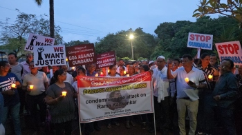 Protests in Mapusa, Calangute demand arrest of mastermind