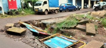 No accountability: Market road   turns death trap in Mapusa