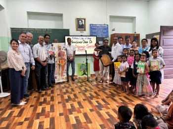 Rotary Club donates sound system and books to Panaji school