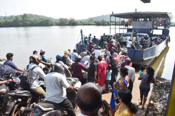 Borim Bridge closure for repairs triggers chaos at Rachol ferry