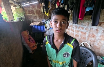 9-yr-old Bicholim boy averts disaster, puts out fire at home
