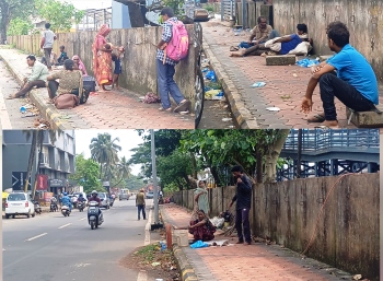 No end in sight: Margao footpaths overrun after each clean-up by police