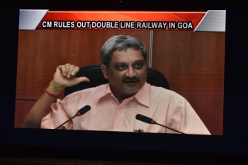 Video shows Parrikar publicly opposing coal and track doubling project
