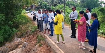 WRD inspects Assolna water body amid conflicting claims