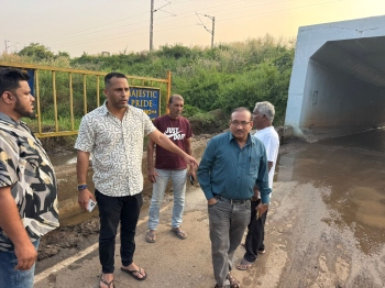 Underpass water logging problem returns to haunt Seraulim locals