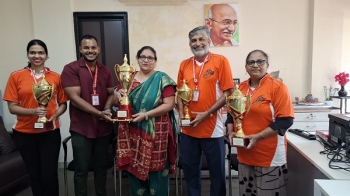 Govt College Quepem excel at State Civil Service Badminton tournament