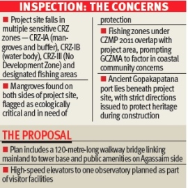 Twin-tower project atop new Zuari bridge hits CRZ hurdle