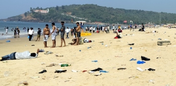 New Year’s hangover: Coastal Goa wakes up to sea of trash