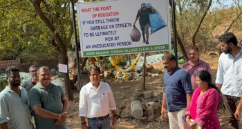 Anjuna panchayat puts up ‘shame boards’ to curb garbage dumping