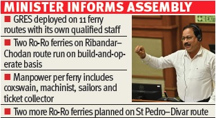 Ferry routes handed to GRES only for Ops: Min
