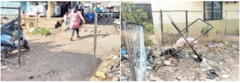 Revolving gate at Mapusa bus-stand damaged within a week of installation