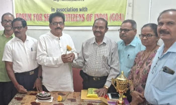 Canacona Senior Citizens Forum fetes journalists association president