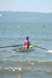 1st Beach Sprint National Rowing C'ship underway at Dona Paula