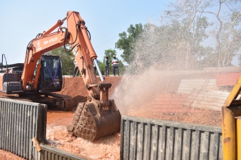 Pipeline rupture at Rawanfond site leads to wastage of water