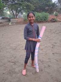 Nine-year-old Srisha successfully crosses Mandovi river again