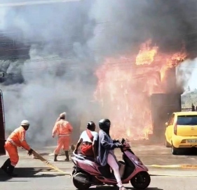 Goods worth lakhs lost as wine store gutted in blaze at Gogol