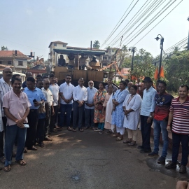 Hot mixing road works launched in Bicholim