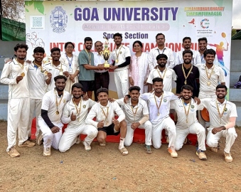 Don Bosco College lift Goa University Inter Collegiate Cricket Men C'Ships title