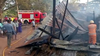 House gutted in fire at Honda
