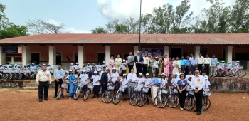SBI gifts 70 bicycles, builds toilet block for Gaondongrim GHS girls