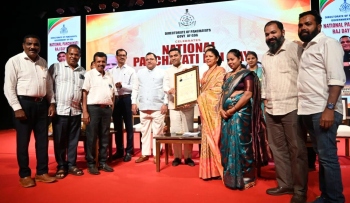 Poinguinim, Agonda VPs awarded at National Panchayat Raj Day
