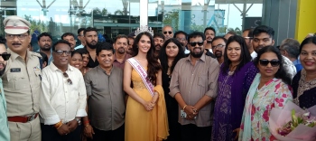 Miss India World Sadhvi Sail receives grand Goa welcome