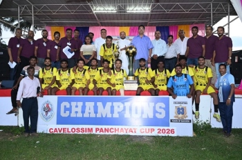 Fr Agnelo Sports and Cultural Club Paroda lift Cavelossim Panchayat Cup