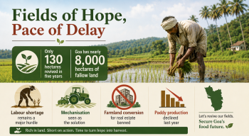 Slow progress in Goa’s drive to revive fallow farmland
