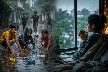 Playlists and paper boats: Rainy season then and now