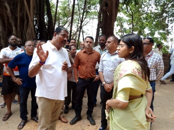 South Goa Collector orders time-bound completion of retaining wall works