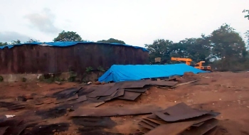Molasses stored at Shristhal Ind Estate raises ecological concerns