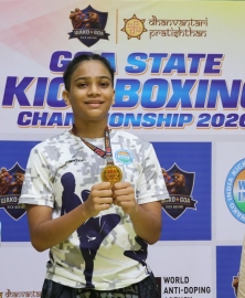Erica strikes gold at WAKO Goa State C'ship 2026