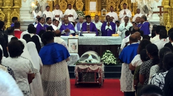 Grief, gratitude mark final farewell to priest and mentor at Chicalim