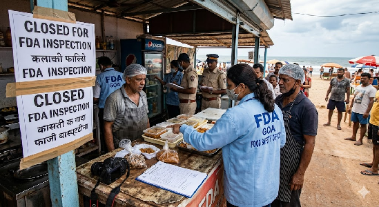 FDA sweep in Candolim, Anjuna and Vagator nets nine violators