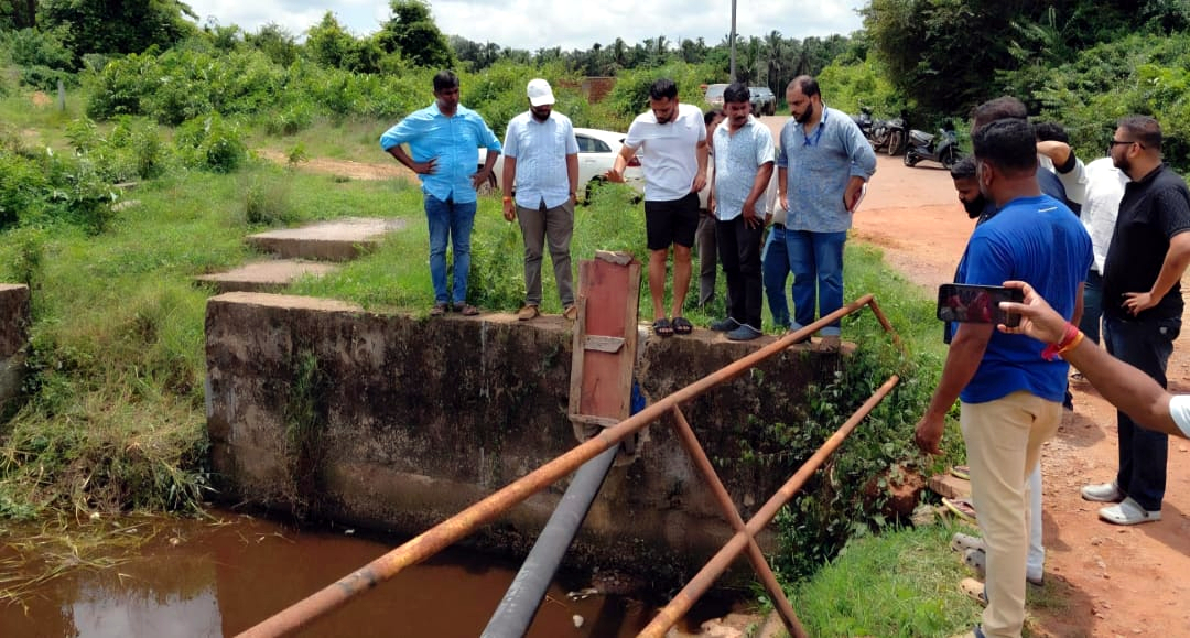 GSPCB team checks nullah near Cacora waste treatment plant