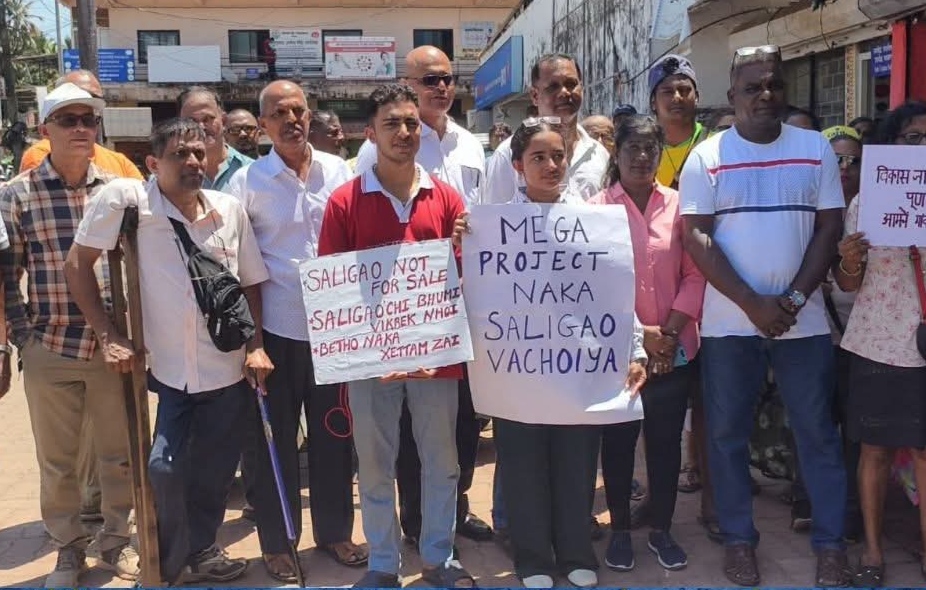 Saligao locals protest housing project, allege violations