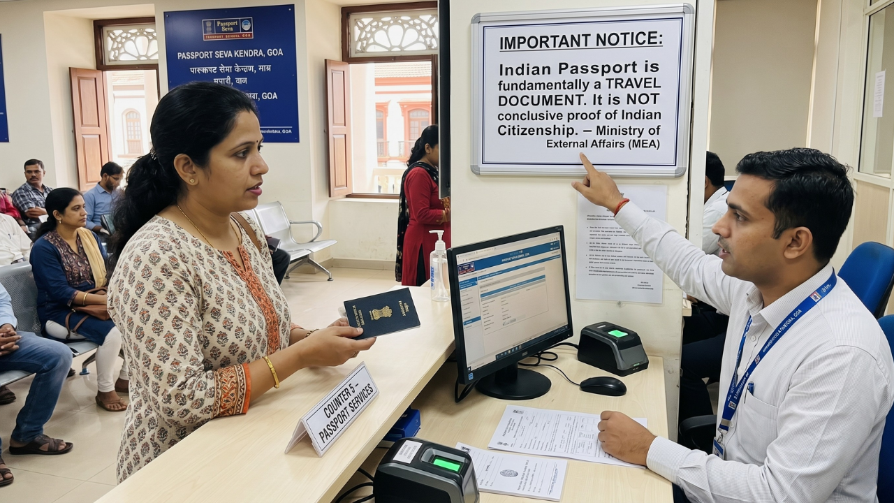 Passport is a travel document, not proof of citizenship: MEA