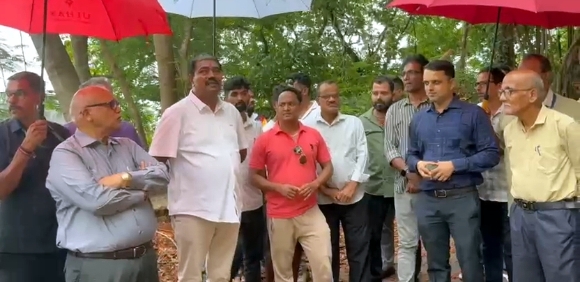 PWD Min inspects Vasco landslide site, stresses safety measures