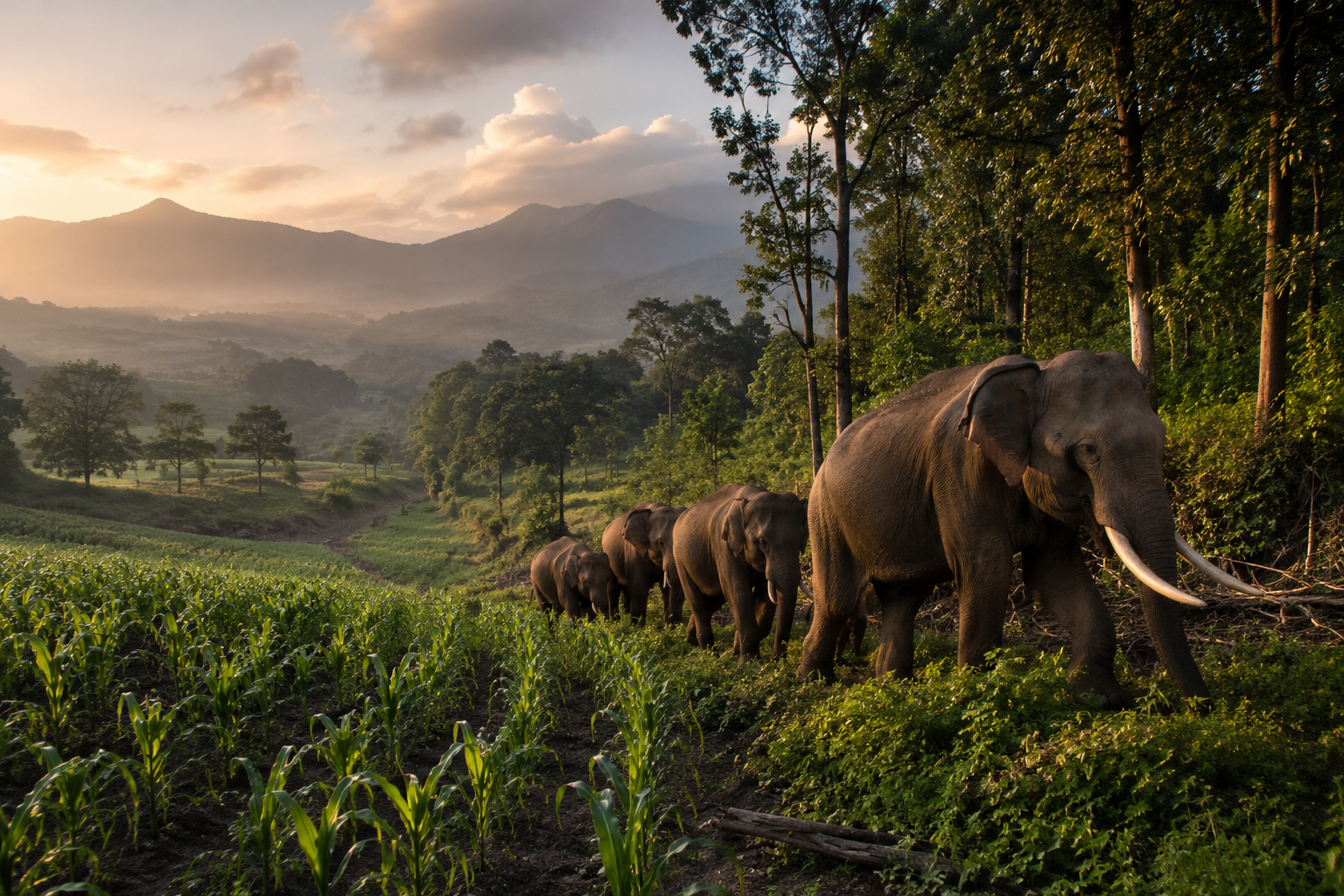 When trees fail, elephants come knocking