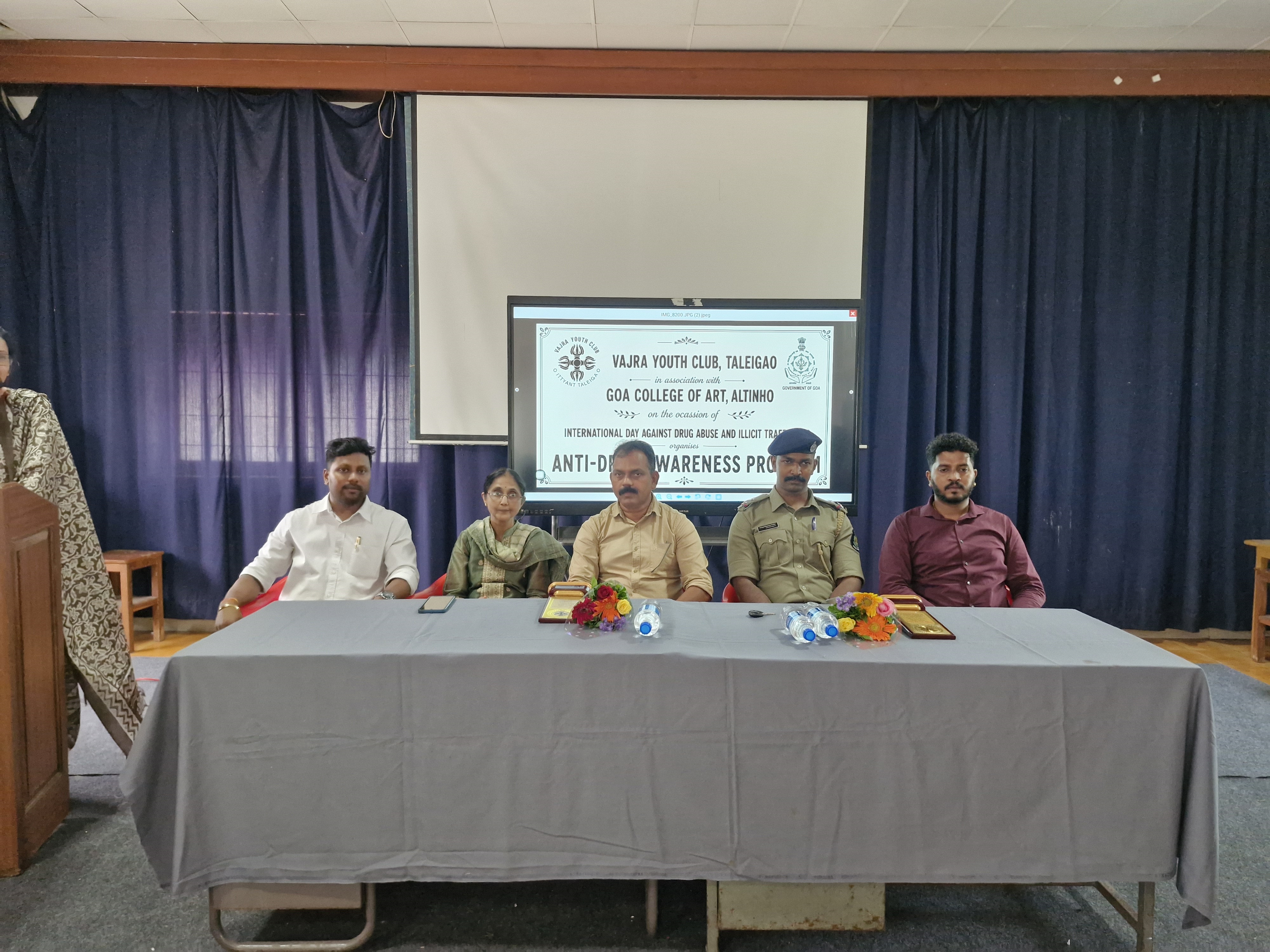Vajra Youth Club holds anti-drug awareness drive