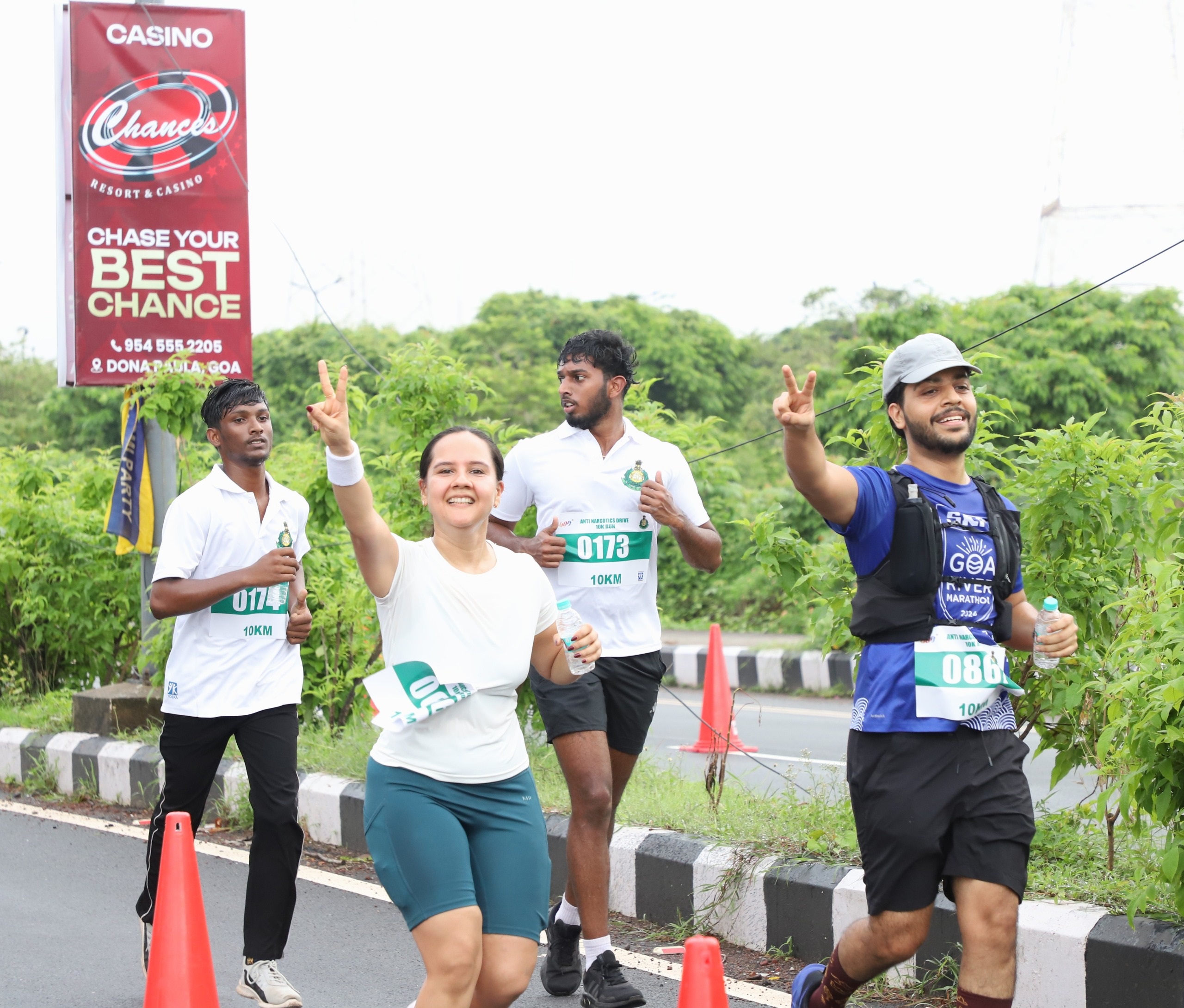 Hundreds join anti-drug marathon at Bambolim