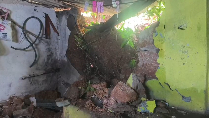 Huge boulder crashes into Vasco house; family escapes unhurt