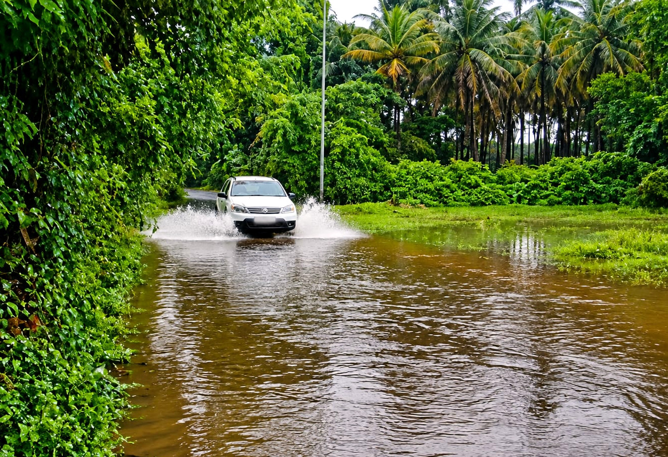 Heavy rains leave many houses, roads inundated at Curchorem