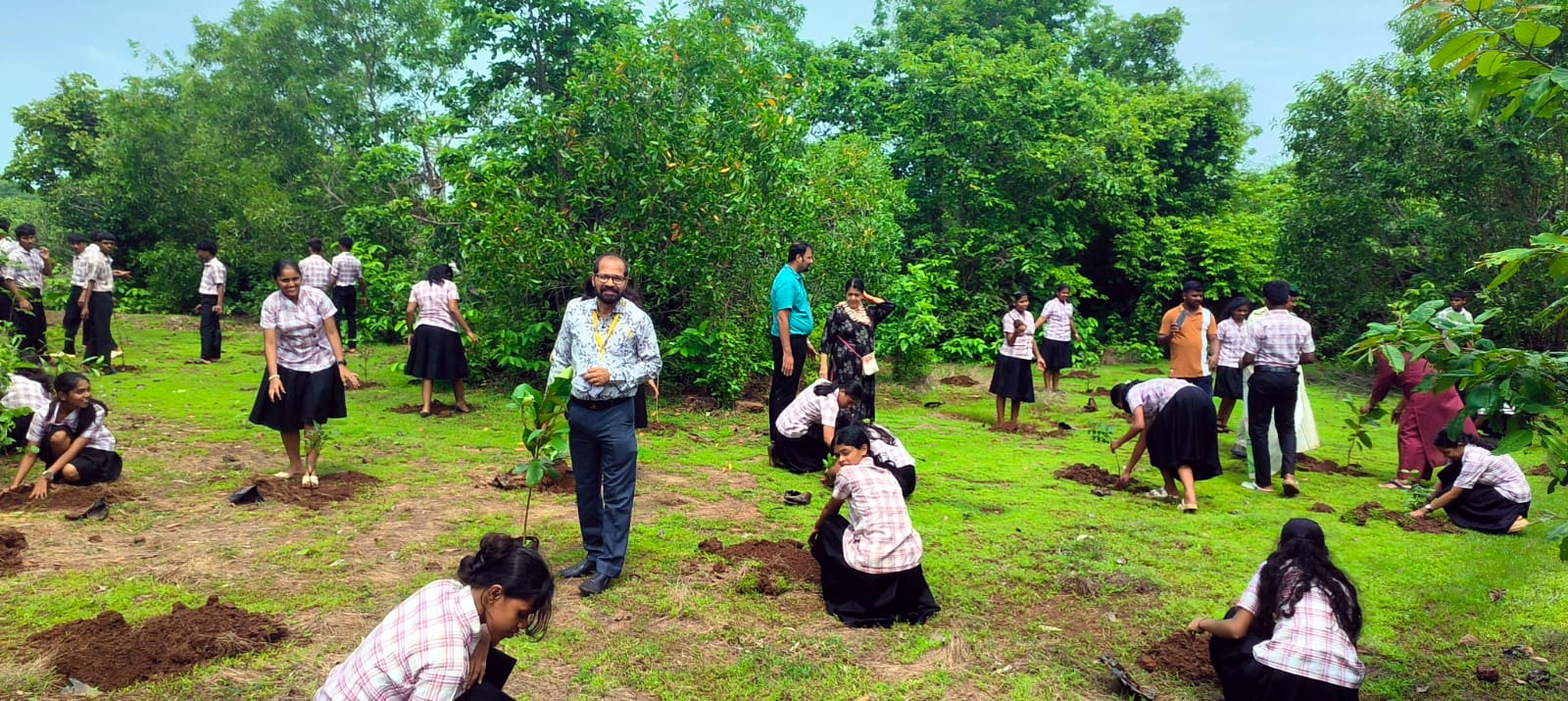 Local comunidade plants 500 saplings at Loliem
