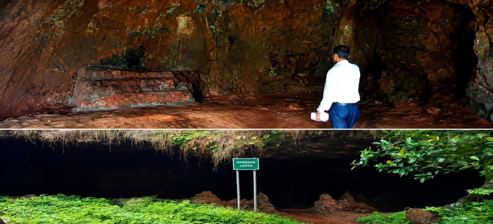 Historic Buddhist caves at Rivona lies in neglect