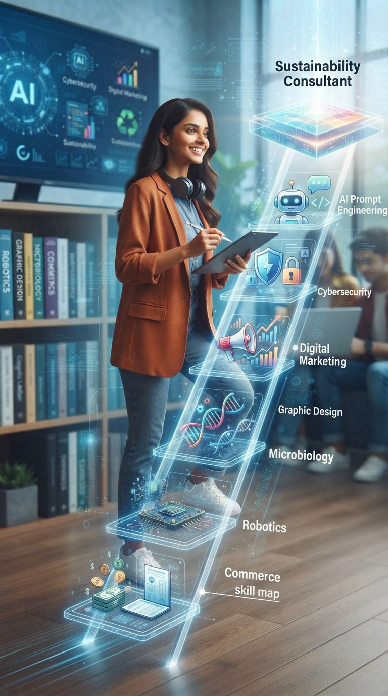 The climb up a modern career ladder with new-age skills